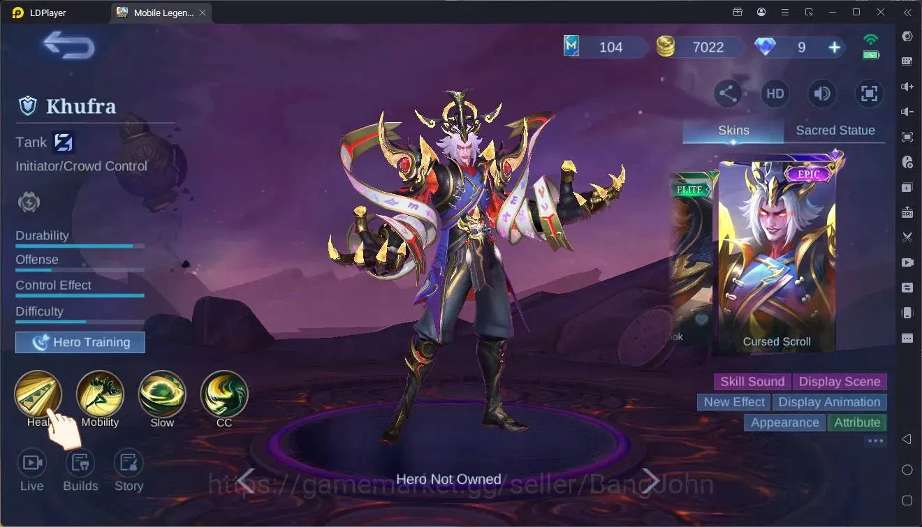 Mobile Legends: Bang Bang Accounts Global|Hero 68|Skin 92|Seasoned|Meowkin Julian|Nar image 1