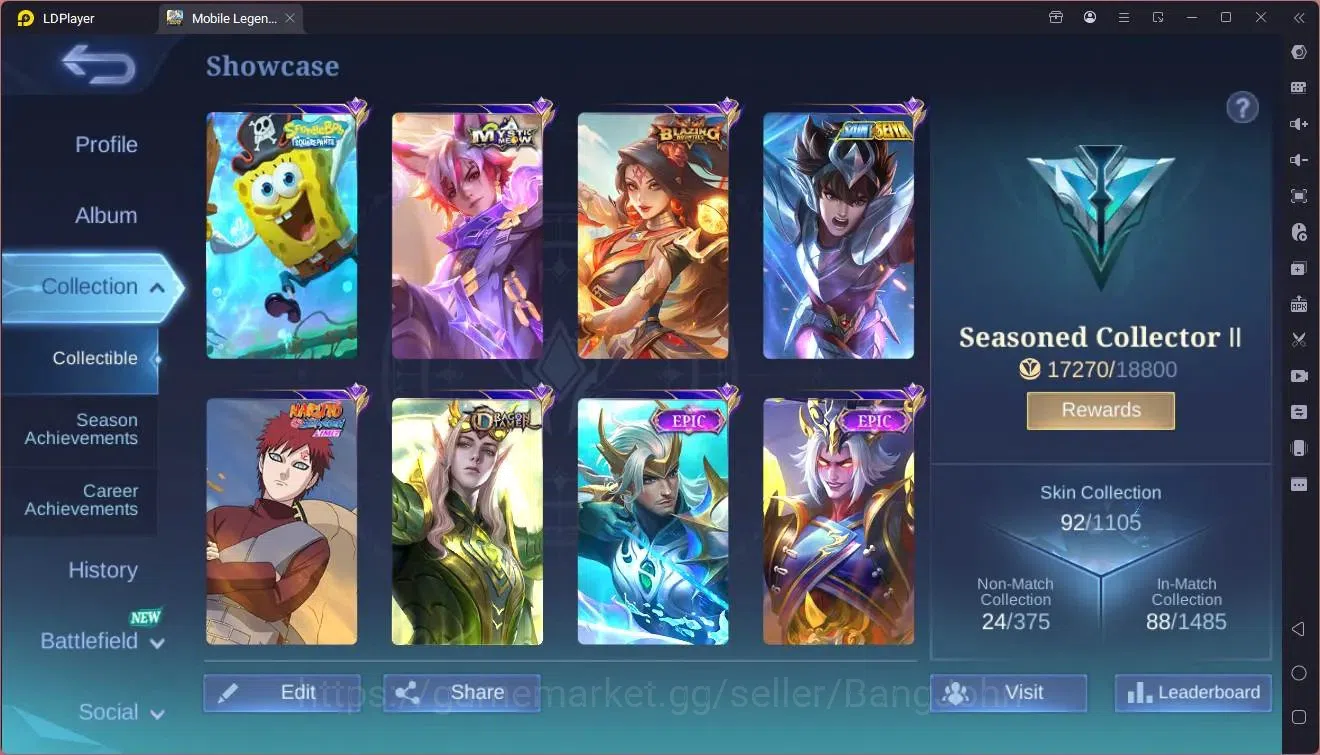 Mobile Legends: Bang Bang Accounts Global|Hero 68|Skin 92|Seasoned|Meowkin Julian|Nar image 18