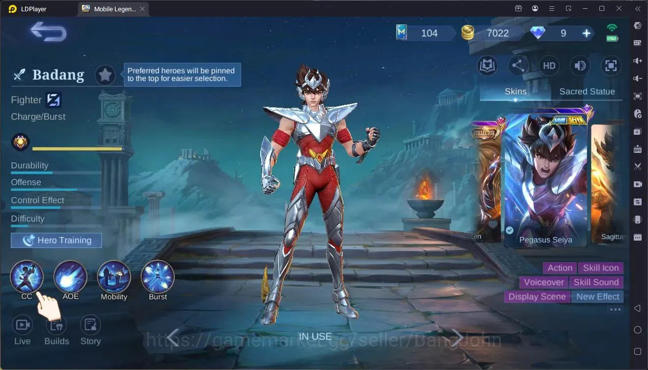 Mobile Legends: Bang Bang Accounts Global|Hero 68|Skin 92|Seasoned|Meowkin Julian|Nar image 5