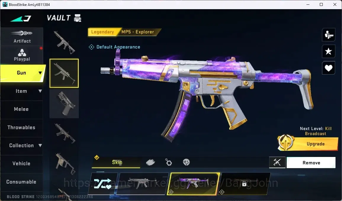 Blood Strike Accounts ASIA | ULTRA MELEE: Lightblade - Dark Force | LEGE image 3