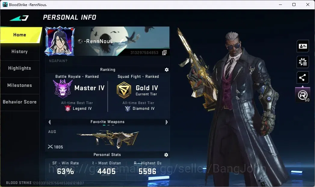 Blood Strike Accounts ASIA | 1 EVO: FAL-Evolved Draco|1 Eternal AUG-EMPY image 1