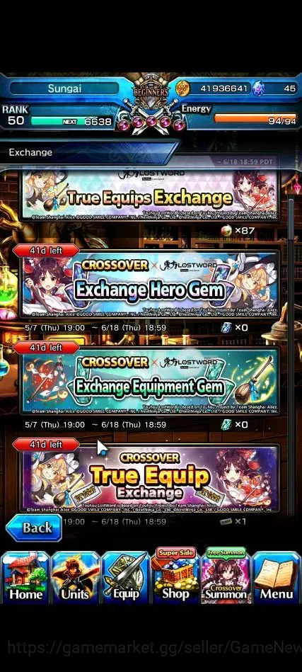 Grand Summoners Accounts End-Game Global|Rank 50|21 Ascend+9 TW|[Fen,Shizu,Fern,Shuna,Etc]+TW,Sayaka,S 10