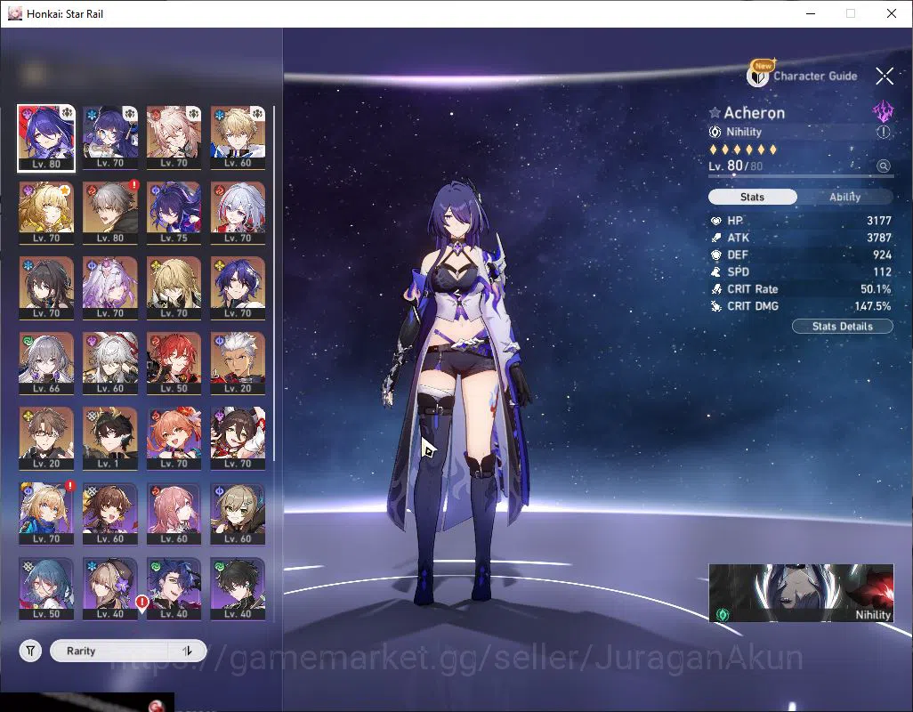 Honkai Star Rail Accounts Asia |Tl 66|11 Limited [Acheron,RuanMei,Castorice, image 2