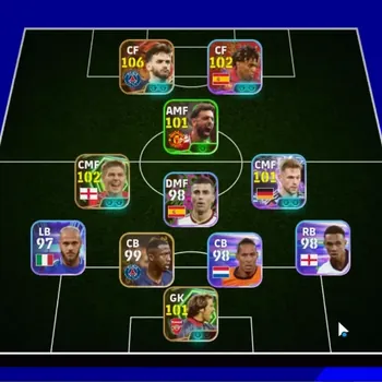 eFootball Accounts Legends & Iconic Players Android|Big Time K.Kvaratskhelia '26|Epic Steven Gerrard,David Seaman|5 Show