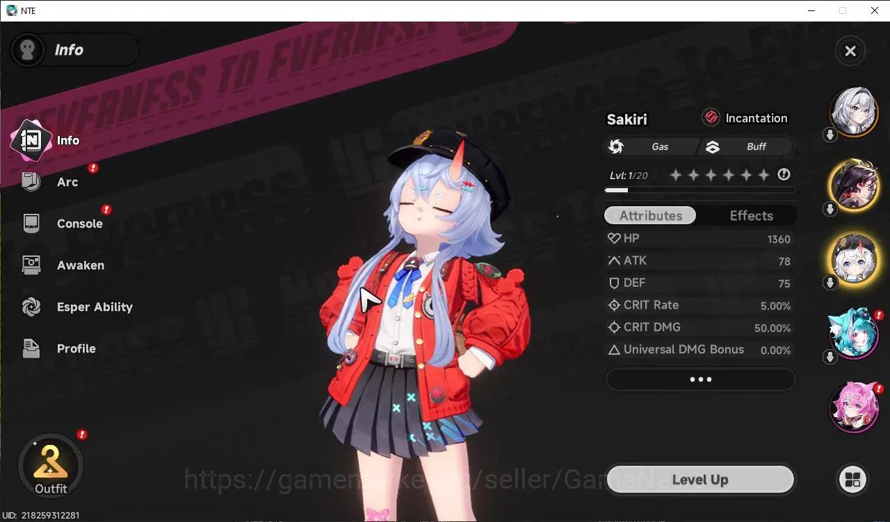 Neverness to Everness Accounts GLOBAL America|HL 5|2 SSR Hotori, (Sakiri+Sign) +1 image 3