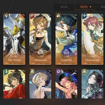 Reverse: 1999 Accounts Endgame Global|Lv 77|54 SSR 9 Limit|Liang Yue P2,The Twins P1,Rhiannon P1,Anjo