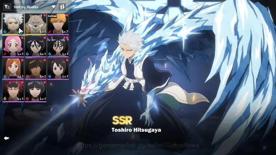 BLEACH: Soul Resonance Accounts Crunchyroll NA |Fresh Starter LV 3|2 SSR Toshiro H image 1