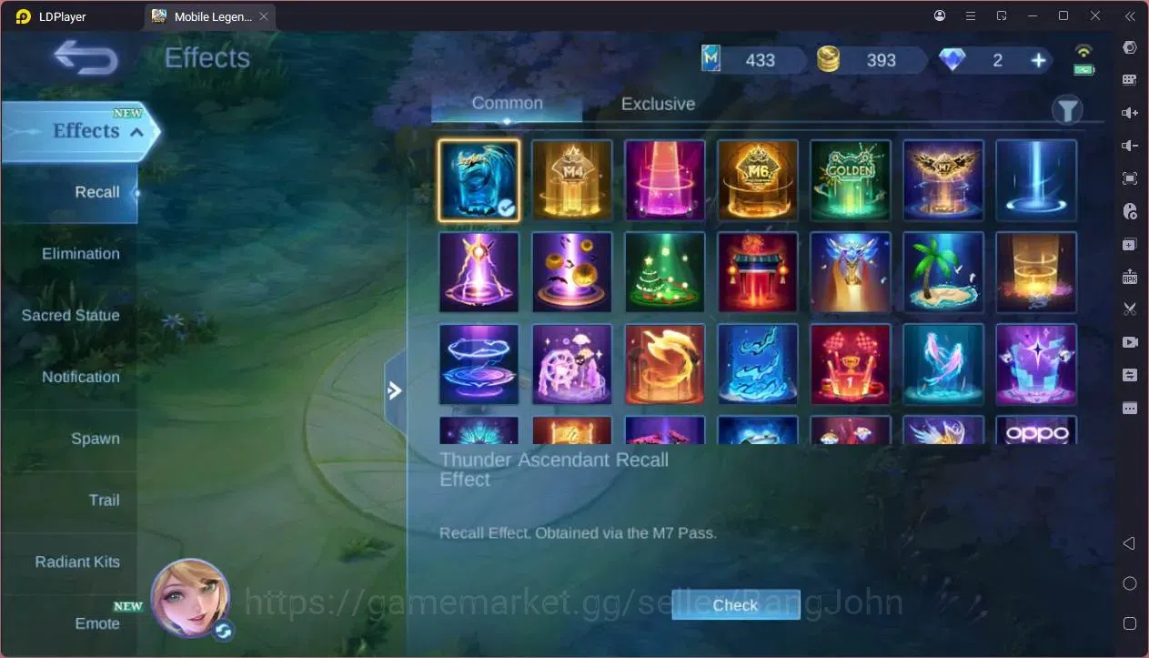 Mobile Legends: Bang Bang Accounts GLOBAL Hero 91 Skin 152|Prime Granger|Meowkin hunt image 2
