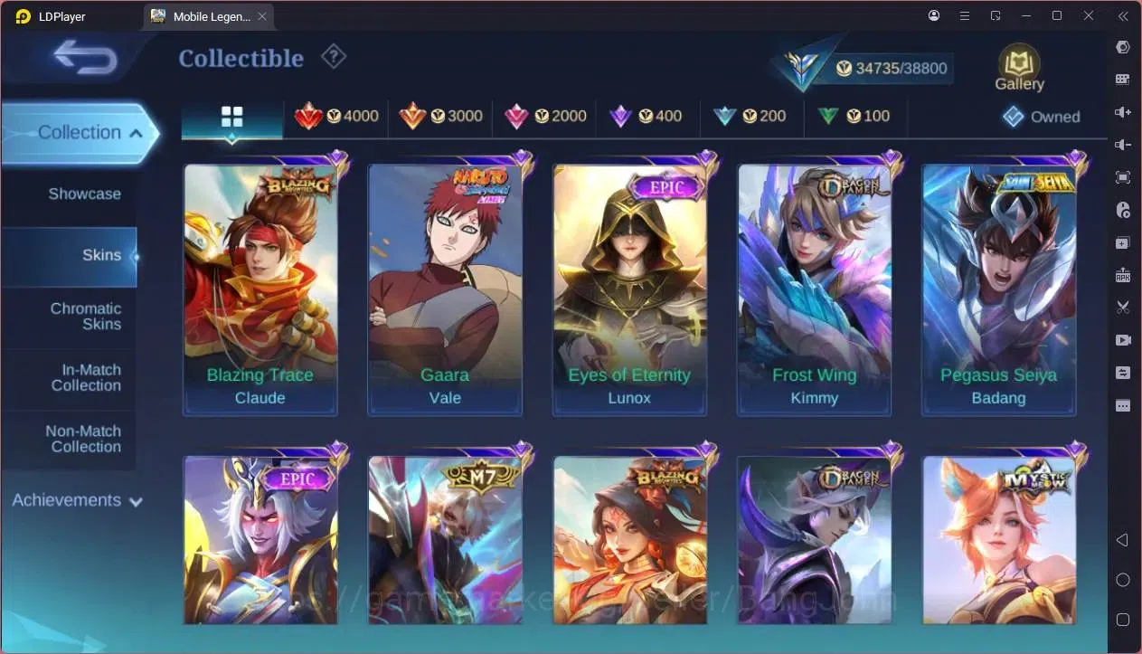 Mobile Legends: Bang Bang Accounts GLOBAL Hero 91 Skin 152|Prime Granger|Meowkin hunt image 6