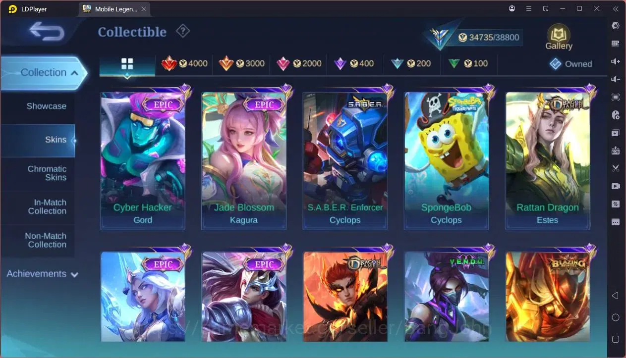 Mobile Legends: Bang Bang Accounts GLOBAL Hero 91 Skin 152|Prime Granger|Meowkin hunt image 8