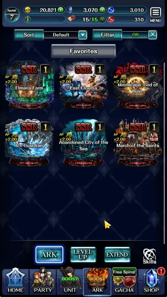 Last Cloudia Accounts GLOBAL|Rank 7|3k Crystal|Collab Brave Frontier (Fi image 5
