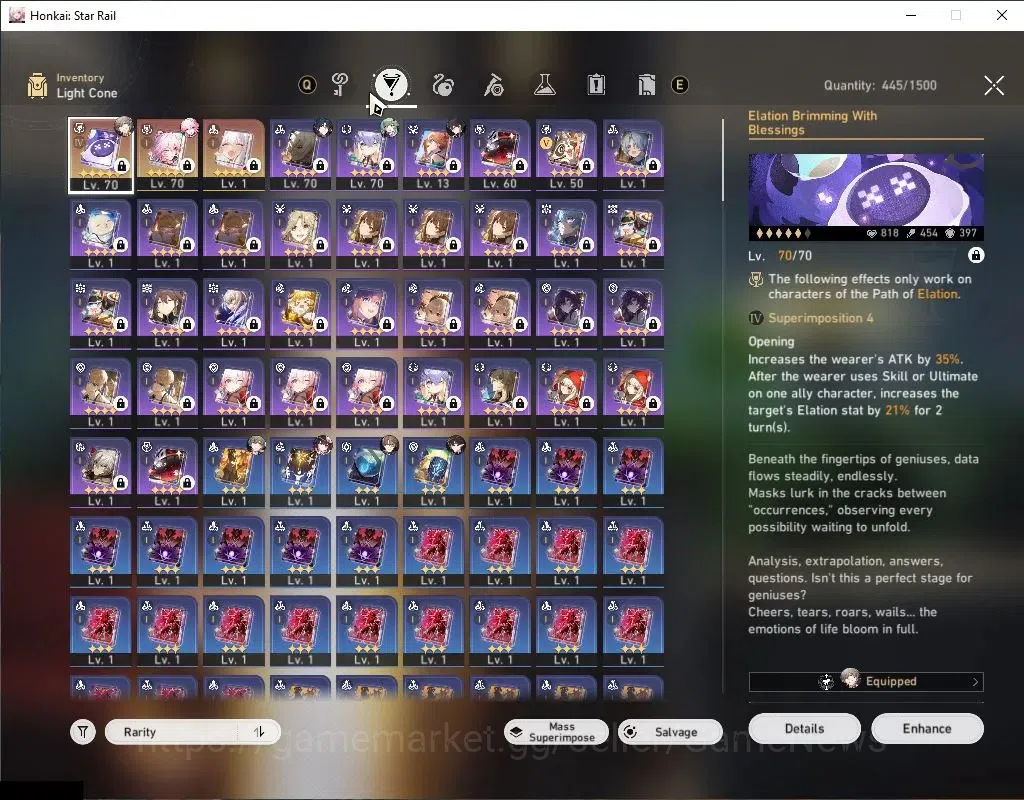 Honkai Star Rail Accounts Asia | TL 56 | 6 Limited | Evanescia+Sign,Sparkle, image 5