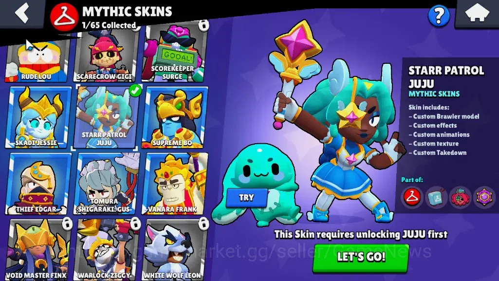 Brawl Stars Accounts 13612 Trophy|45 Brawlers 7 Max|Edgar Full Buffies| image 15