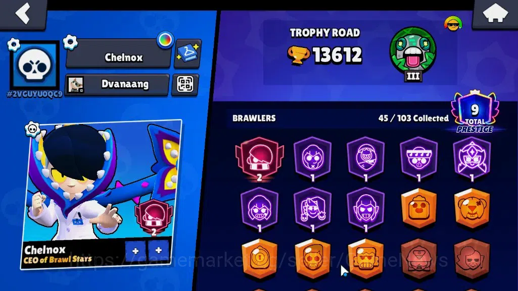 Brawl Stars Accounts 13612 Trophy|45 Brawlers 7 Max|Edgar Full Buffies| image 2