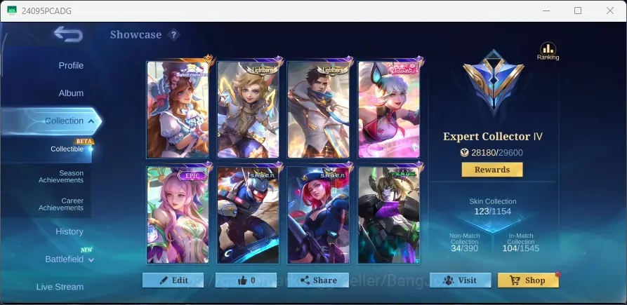 Mobile Legends: Bang Bang Accounts Others Global|123S|Expert|CC Natalia,Sanrio Floryn,Epic Nana Kagura Roger Harley Valir 1