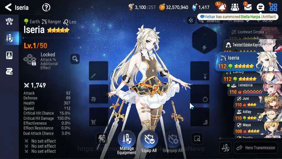 Epic Seven Accounts GLOBAL UNVERIF|7 ML(Solome,NM Luna,DB Senya,Etc)+P image 3