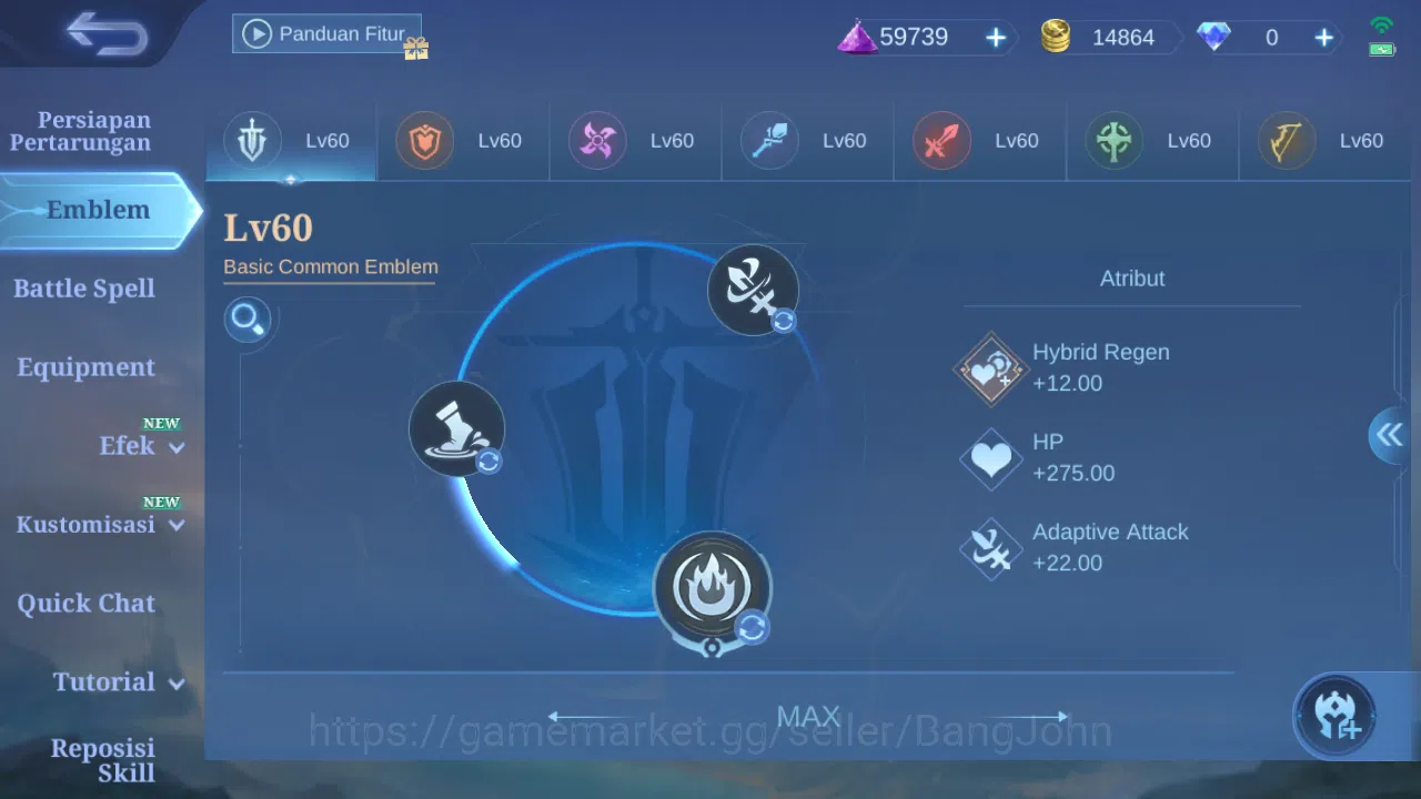 Mobile Legends: Bang Bang Accounts Hero 132 Skin 221 | Annual Lesley | CC Nata | Atom image 11