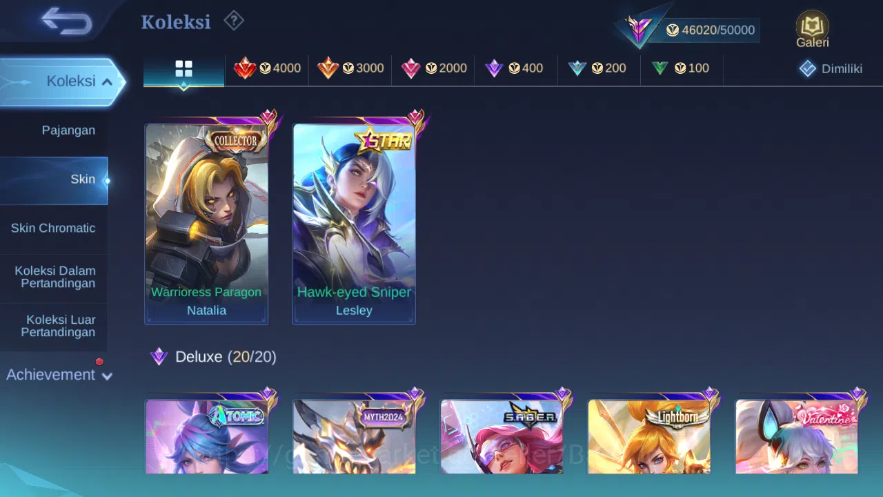 Mobile Legends: Bang Bang Accounts Hero 132 Skin 221 | Annual Lesley | CC Nata | Atom image 3