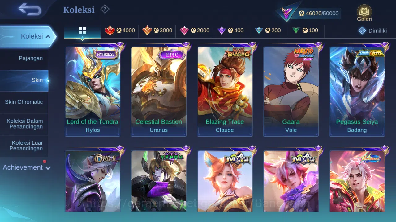 Mobile Legends: Bang Bang Accounts Hero 132 Skin 221 | Annual Lesley | CC Nata | Atom image 6