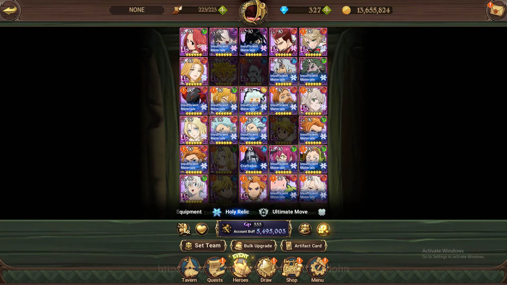 The Seven Deadly Sins: Grand Cross Accounts ASIA|5,4M CC|DM 327|4LR Cusack,Merlin,Roxy5/6,Eliz image 13