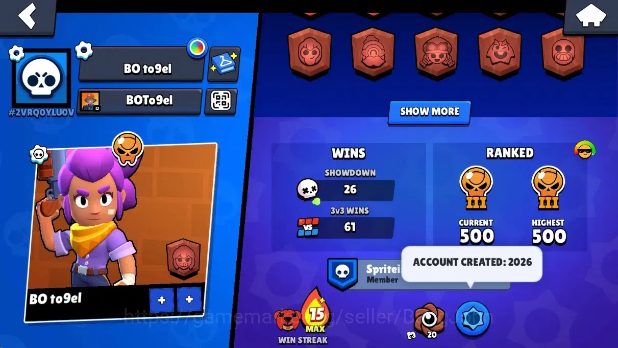 Brawl Stars Accounts Global | 1282 Thropy |16 Brawlers - 1 Max+Hayperch image 3