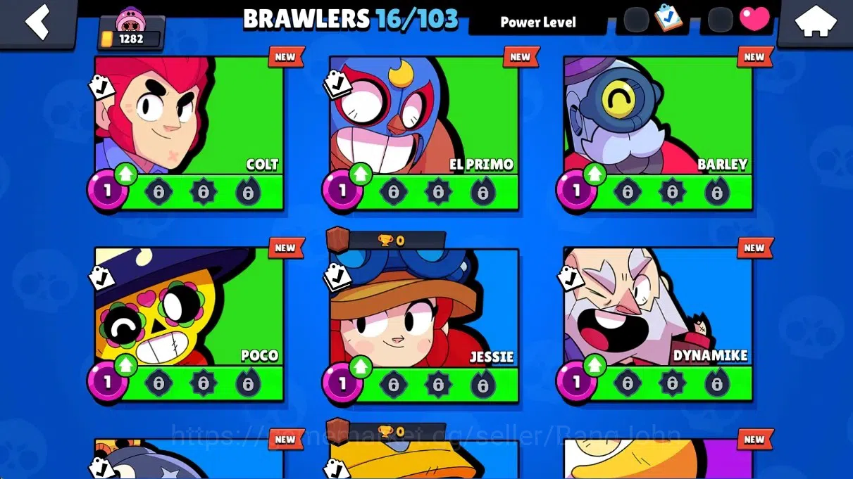 Brawl Stars Accounts Global | 1282 Thropy |16 Brawlers - 1 Max+Hayperch image 6