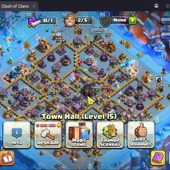 Clash of Clans Accounts High-End TH15-BH8|Lv.168|BK62,AQ75,MP51,GW53,RC32,DD10|BM20,BC16|5 Legendary & 7 Gold Skins|Proteck