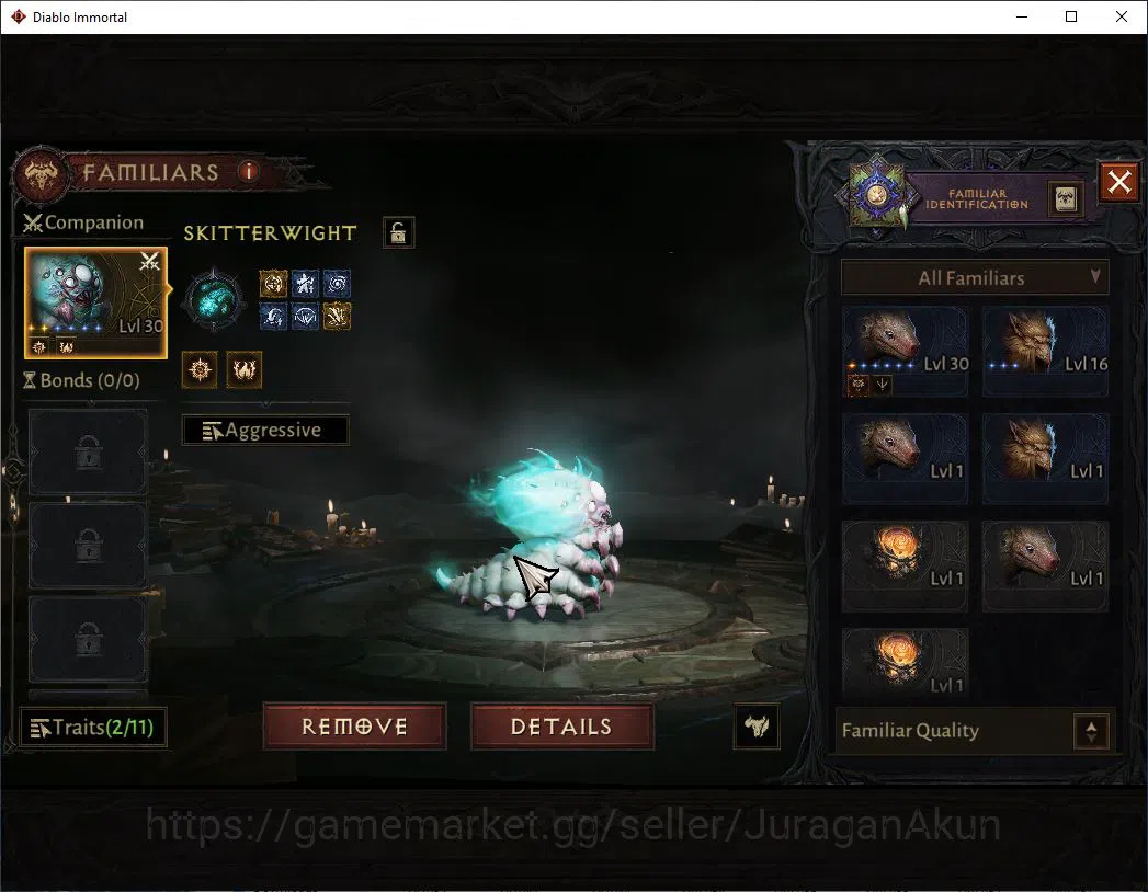 Diablo Immortal Accounts Mid-Tier SEA-Vasily |Lv60(372) Necromancer|32K CR|Reso 450|Inferno I |Paragon Meledictor|Hell Lv 11
