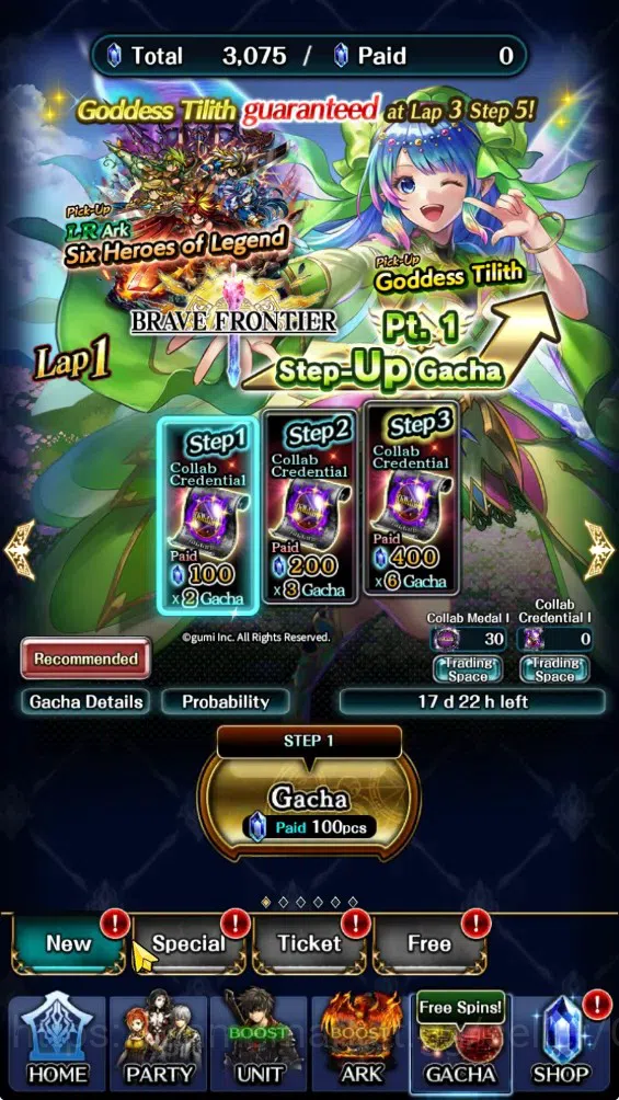 Last Cloudia Accounts GLOBAL|Rank 7|3k Crystal|Collab Brave Frontier (Fi image 8