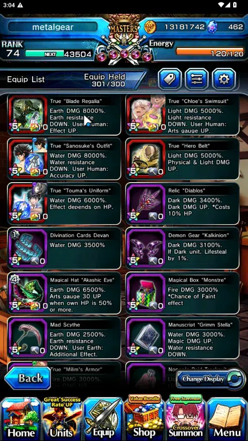 Grand Summoners Accounts Global|Rank 74|462 cc|18 Ascend 7 TW|(S Chloe,M Ka image 11
