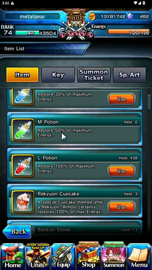 Grand Summoners Accounts Global|Rank 74|462 cc|18 Ascend 7 TW|(S Chloe,M Ka image 2