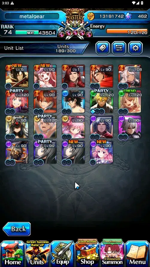 Grand Summoners Accounts Global|Rank 74|462 cc|18 Ascend 7 TW|(S Chloe,M Ka image 4