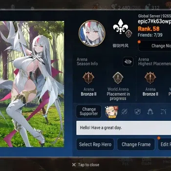 Epic Seven Accounts High-End Global Unverif | 8 ML (NMLuna,DD Ray,Straze,F Lidica,Etc.)|SS 312|Stigma 28.5K|Log Stove|EP7488B