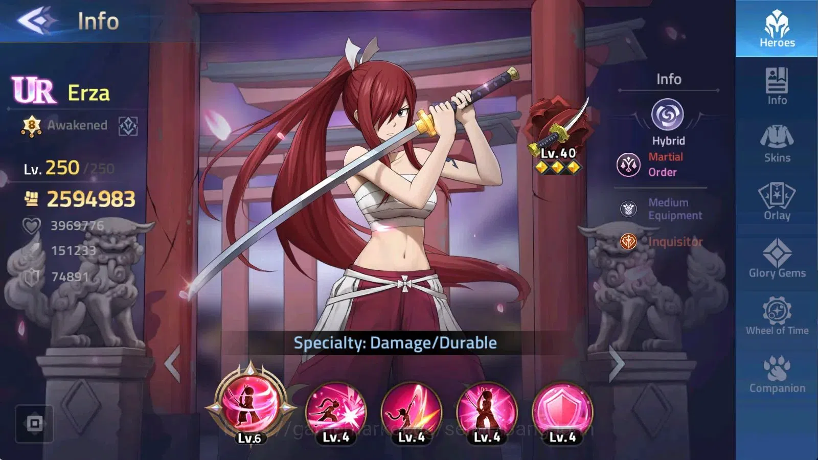 Mobile Legends: Adventure Accounts 70281 | LV 191 127M POWER CAMP 55-27 11 UR Achlys  image 9