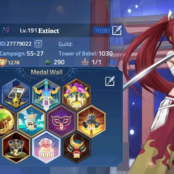 Mobile Legends: Adventure Accounts 70281 | LV 191 127M POWER CAMP 55-27 11 UR Achlys  image 1