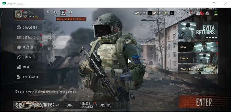 Arena Breakout Accounts MOBILE|Lv30|SV 12,7M|CV 10,1M|4 Set Skin|RS AKM,QS image 1