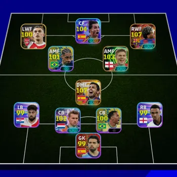 eFootball Accounts Mid-Tier 3150 I Lamin Yamal 107 (Biltz Curler) I Torres 104 I Rodri 107  I Only Konami I
