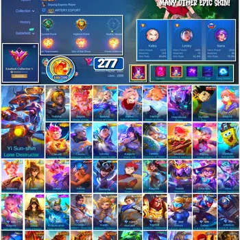 Mobile Legends: Bang Bang Collector #3549 277 Skins | Collector YSS & Natalia | Sakura image 1