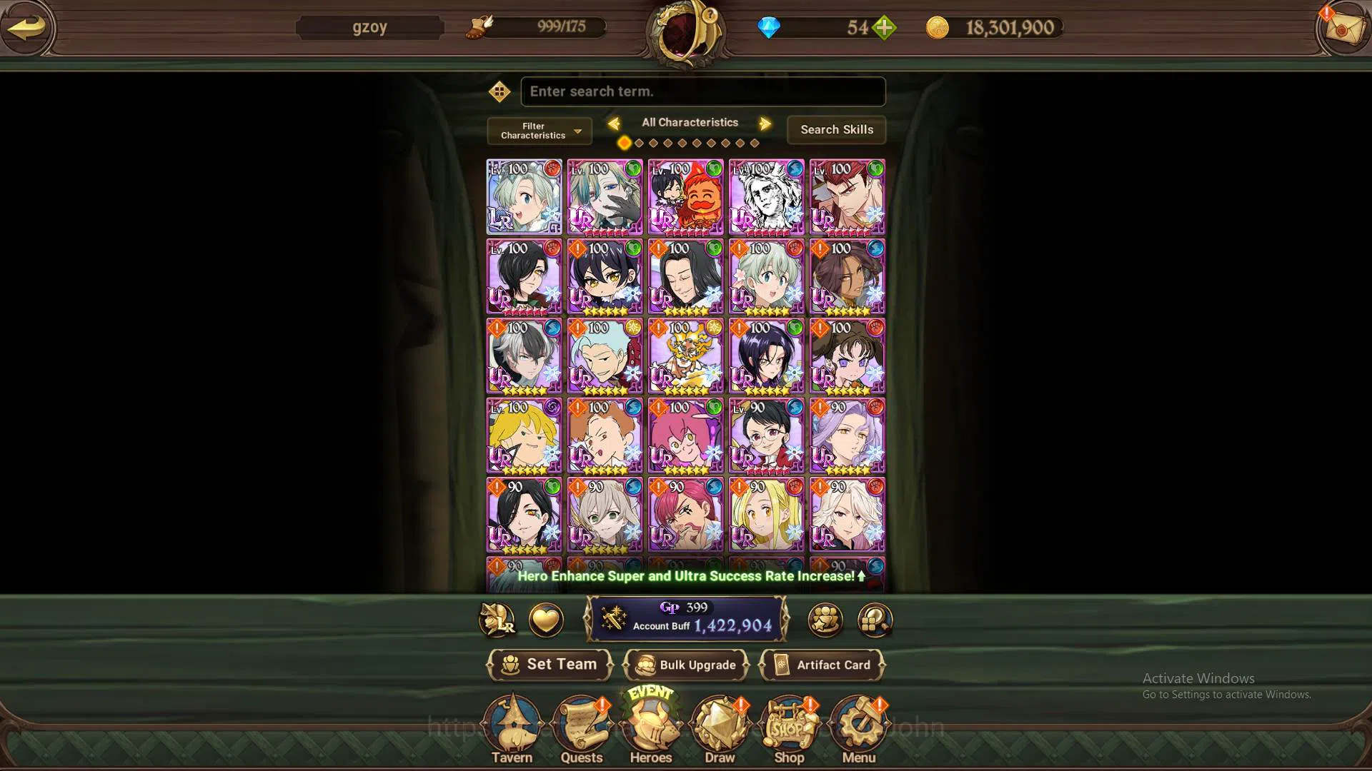 The Seven Deadly Sins: Grand Cross Accounts Others GLOBAL|1.4M CC|LR Elizabeth|6 UR 4