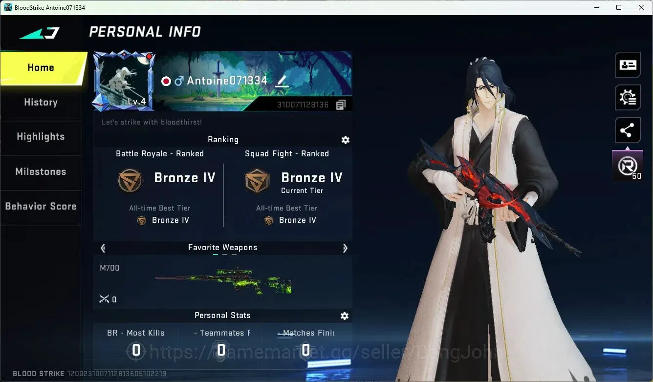 Blood Strike Accounts ASIA | Collab MCX-EVA-00 | 2 Legendary Skins | 1 U image 2