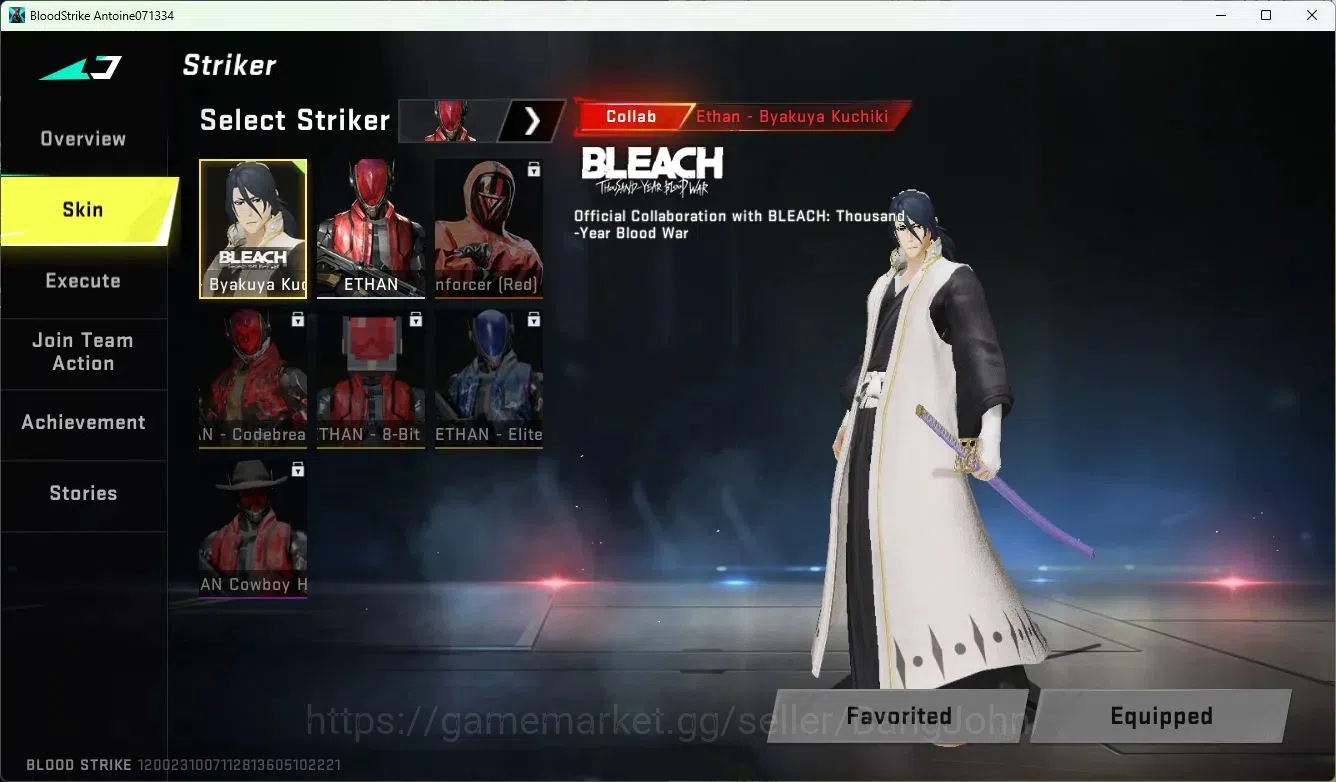 Blood Strike Accounts ASIA | Collab MCX-EVA-00 | 2 Legendary Skins | 1 U image 3