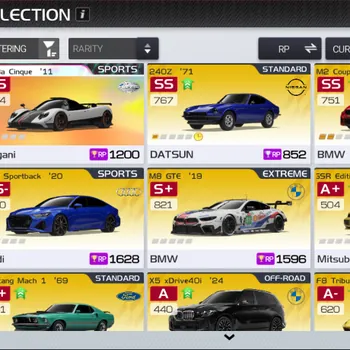 Racing Master Accounts SEA|Lv 9|1 Prime Legend (Zonda Cinque '11)|24OZ,M2 Coupe,RS7 Sportback,M8 GTE + 32 Cars |356k