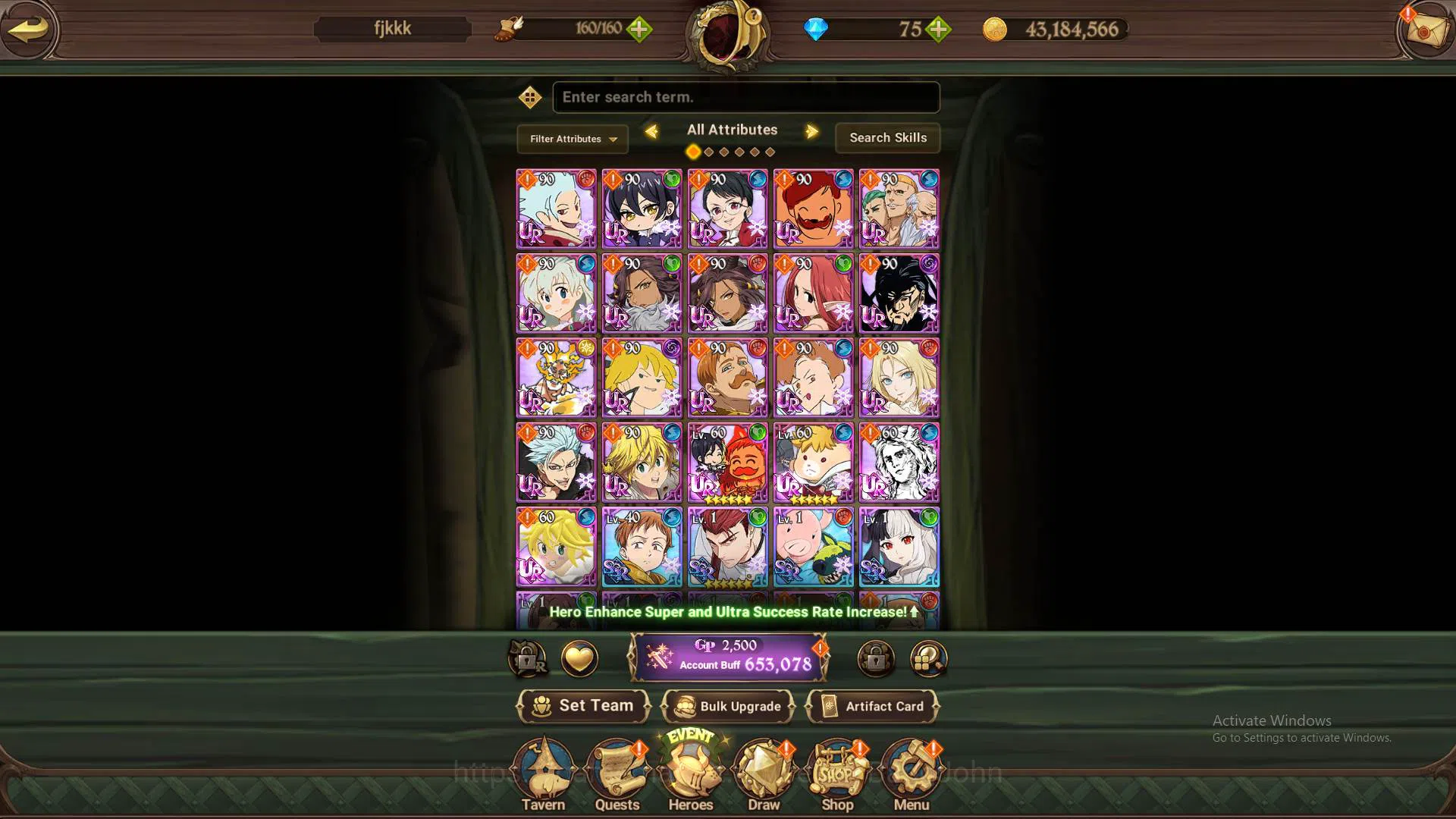 The Seven Deadly Sins: Grand Cross Accounts Others GLOBAL|Starter|653k CC|4 UR Meresca,Lancelot,Thor,DKM,etc|Detail Check 2