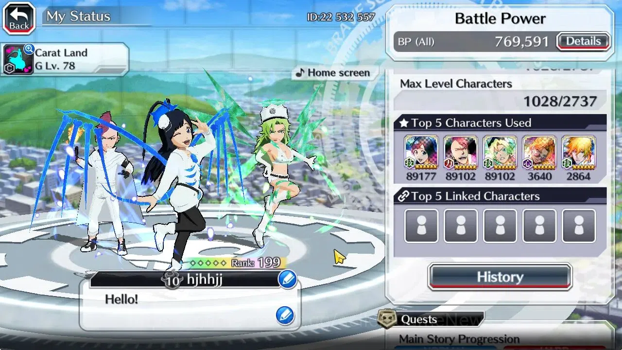 Bleach: Brave Souls Accounts [GLOBAL]54K Orb|TYBW26 Giselle,Candice],Rukia,Ichi image 3