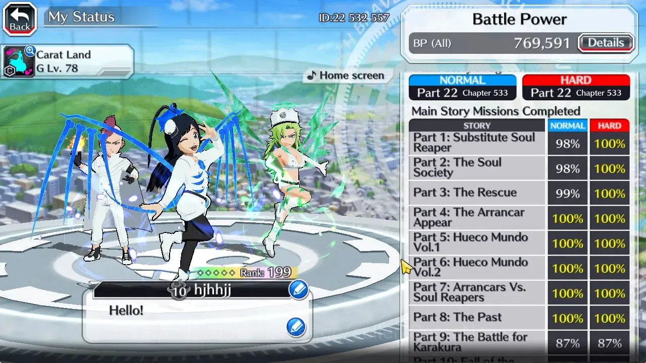 Bleach: Brave Souls Accounts [GLOBAL]54K Orb|TYBW26 Giselle,Candice],Rukia,Ichi image 4