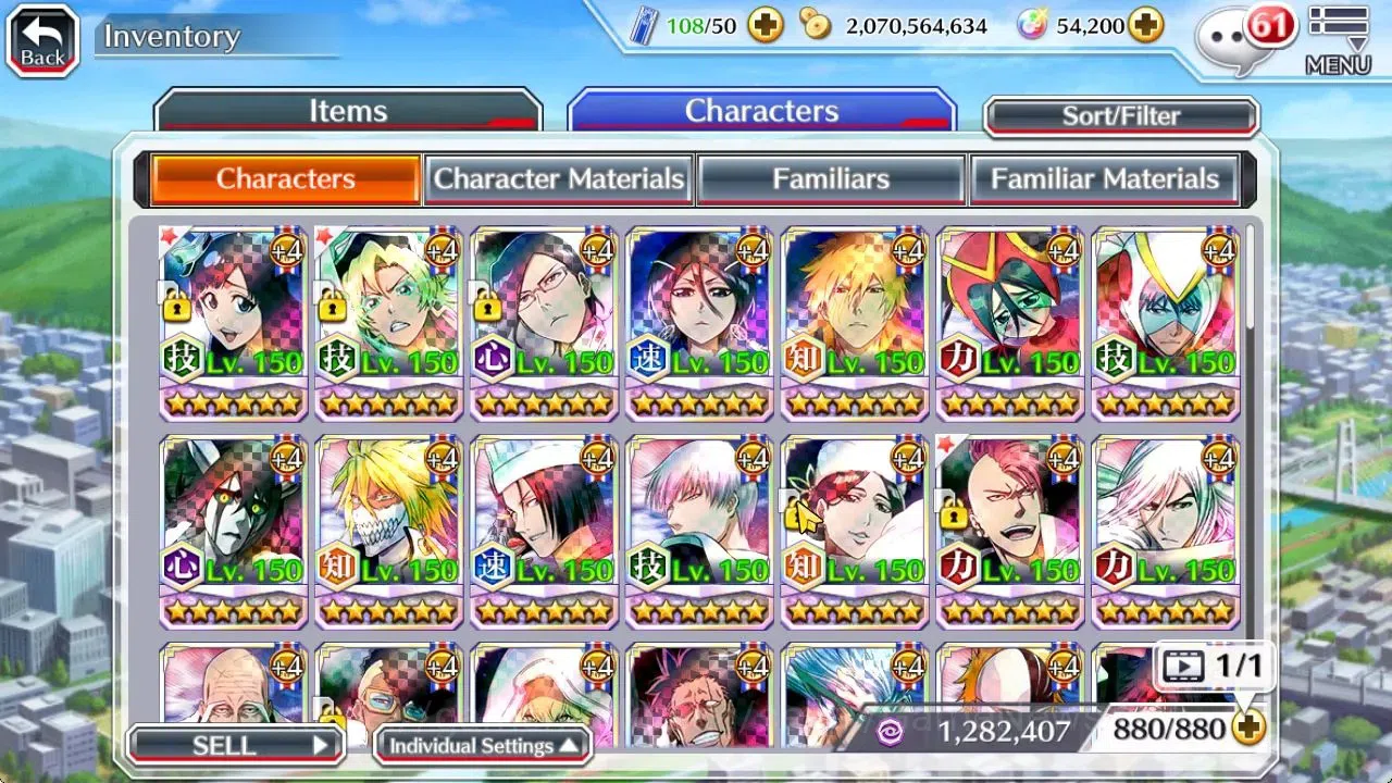 Bleach: Brave Souls Accounts [GLOBAL]54K Orb|TYBW26 Giselle,Candice],Rukia,Ichi image 8