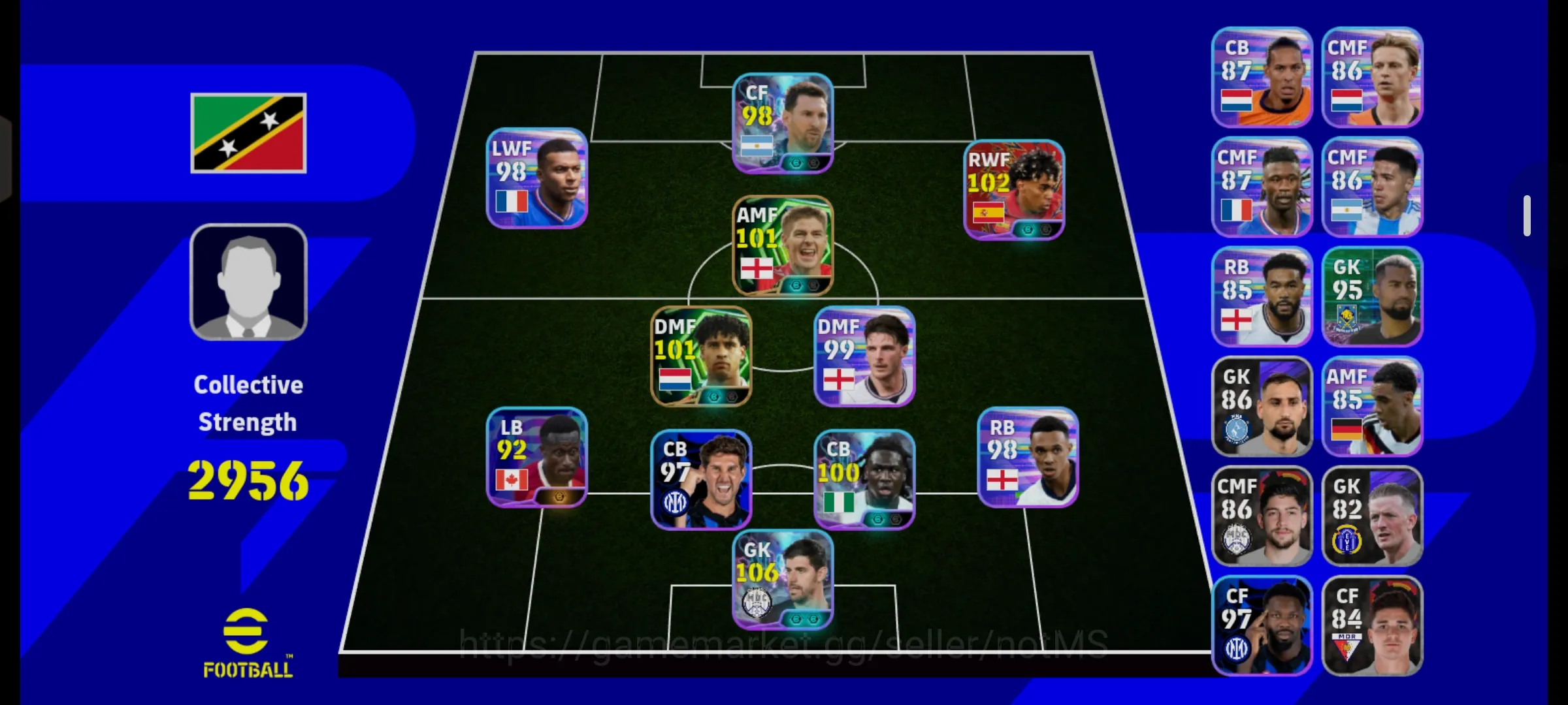 eFootball Accounts Legends & Iconic Players Efootball - New Showtime Cortouis 106 1