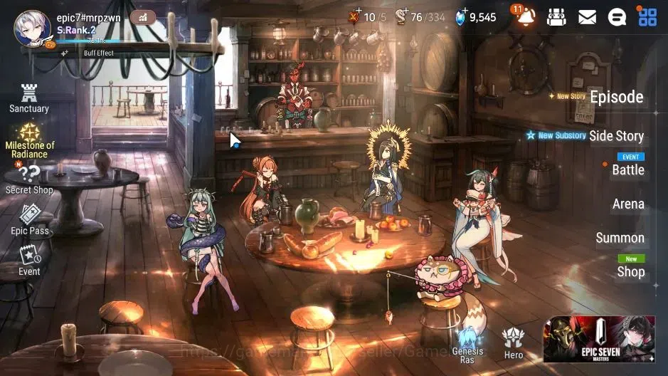 Epic Seven Accounts High-End GLOBAL|UnVerif|21ML(LOTScales,BArunka,Belian,Zio)+Setsuka,PByblis|AUTO W Hunt|SPD 298 1