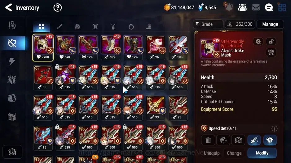 Epic Seven Accounts High-End GLOBAL|UnVerif|21ML(LOTScales,BArunka,Belian,Zio)+Setsuka,PByblis|AUTO W Hunt|SPD 298 20
