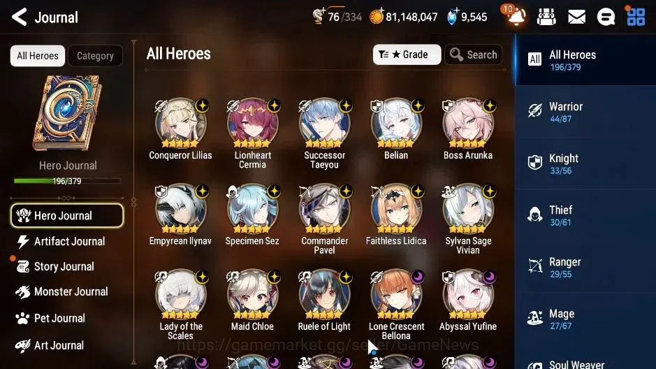 Epic Seven Accounts High-End GLOBAL|UnVerif|21ML(LOTScales,BArunka,Belian,Zio)+Setsuka,PByblis|AUTO W Hunt|SPD 298 6